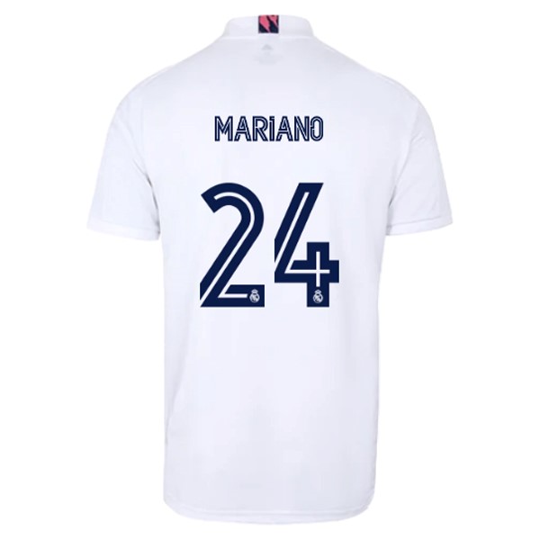 Camiseta Real Madrid Primera NO.24 Mariano 2020-2021 Blanco